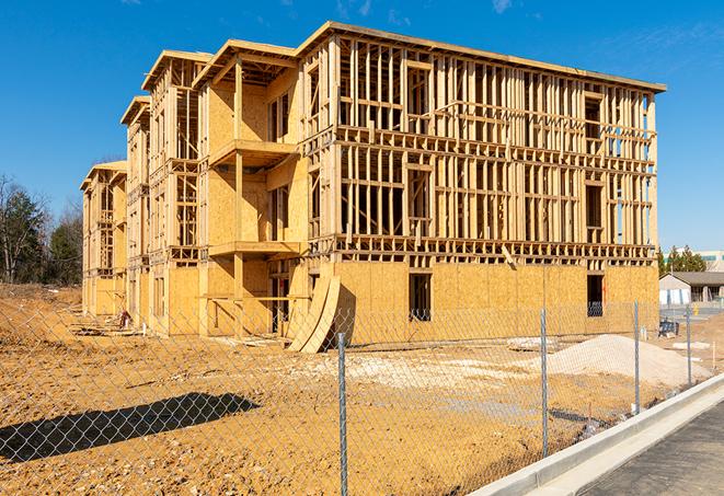 portable temporary chain link fence installations designed to secure construction zones in Dupont